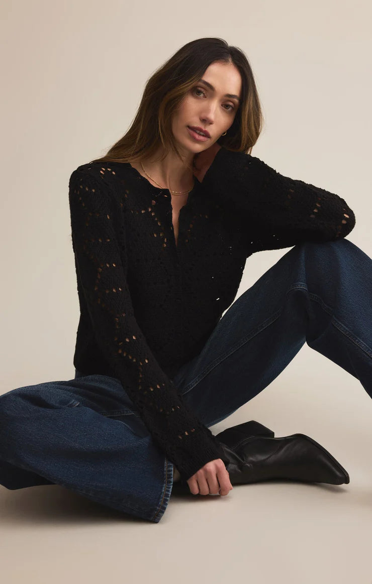 Rosalyn Diamond Sweater Cardigan