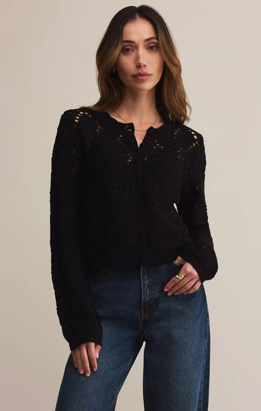 Rosalyn Diamond Sweater Cardigan