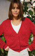 Hearts Embroidered Cardigan