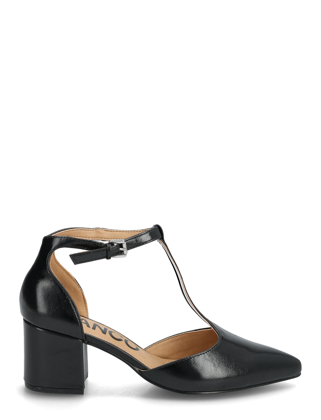 Biadevived T-Strap Faux Leather Pumps
