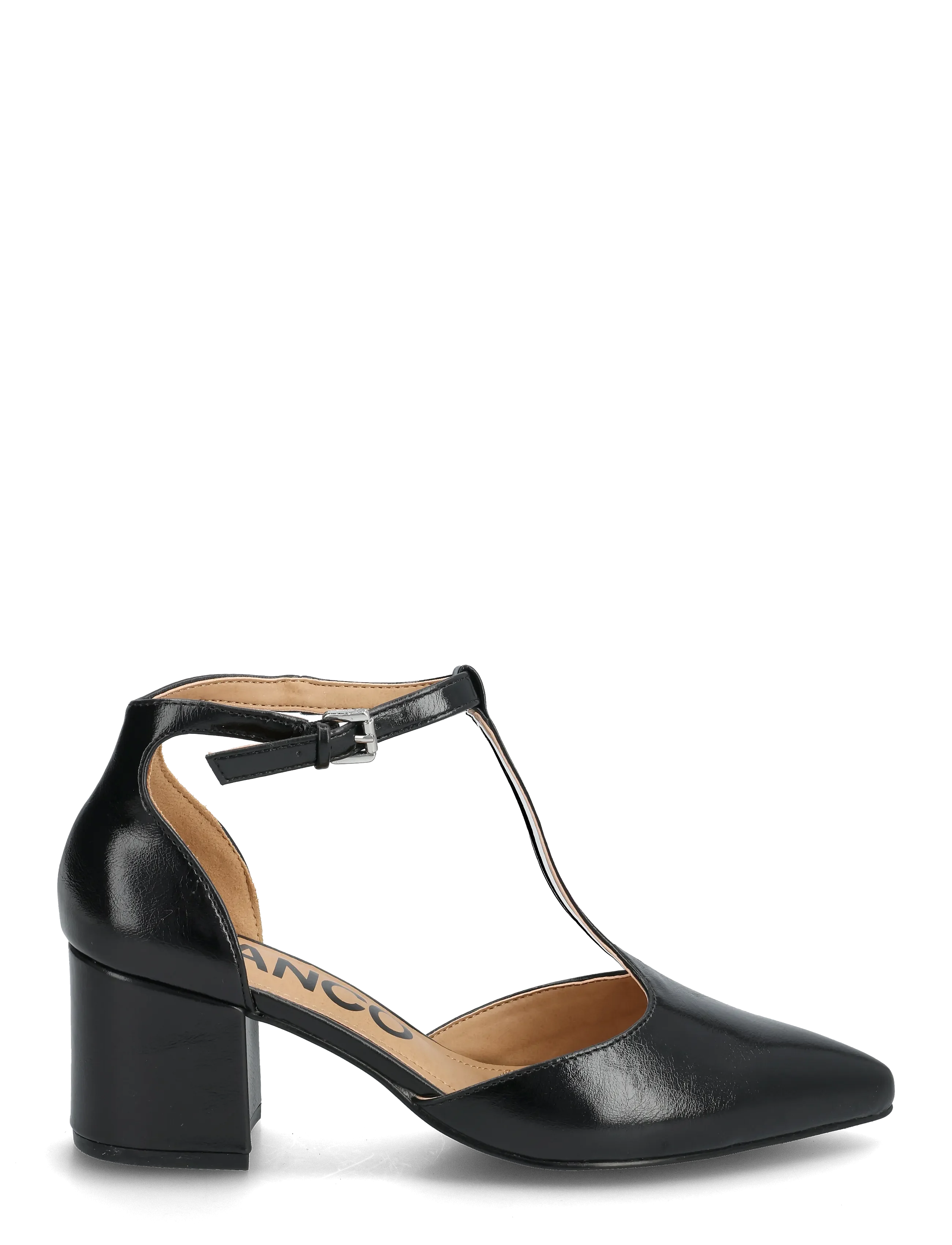 Biadevived T-Strap Faux Leather Pumps