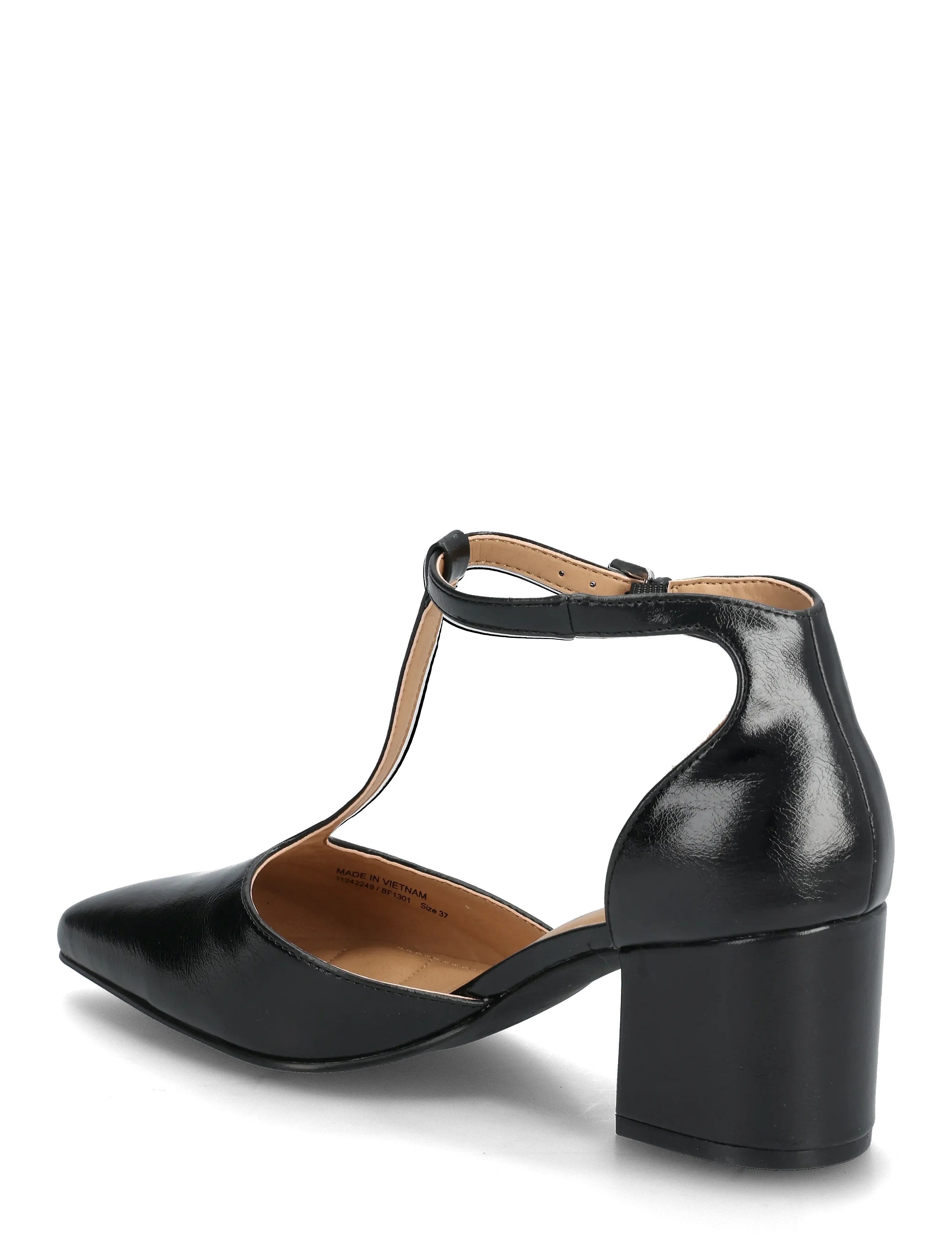 Biadevived T-Strap Faux Leather Pumps