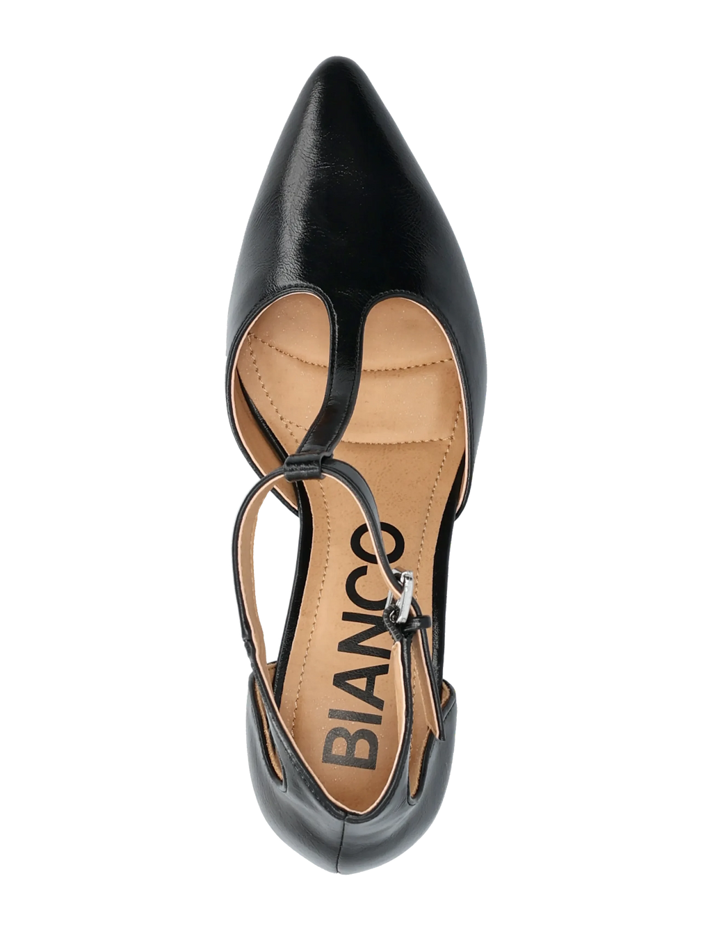 Biadevived T-Strap Faux Leather Pumps