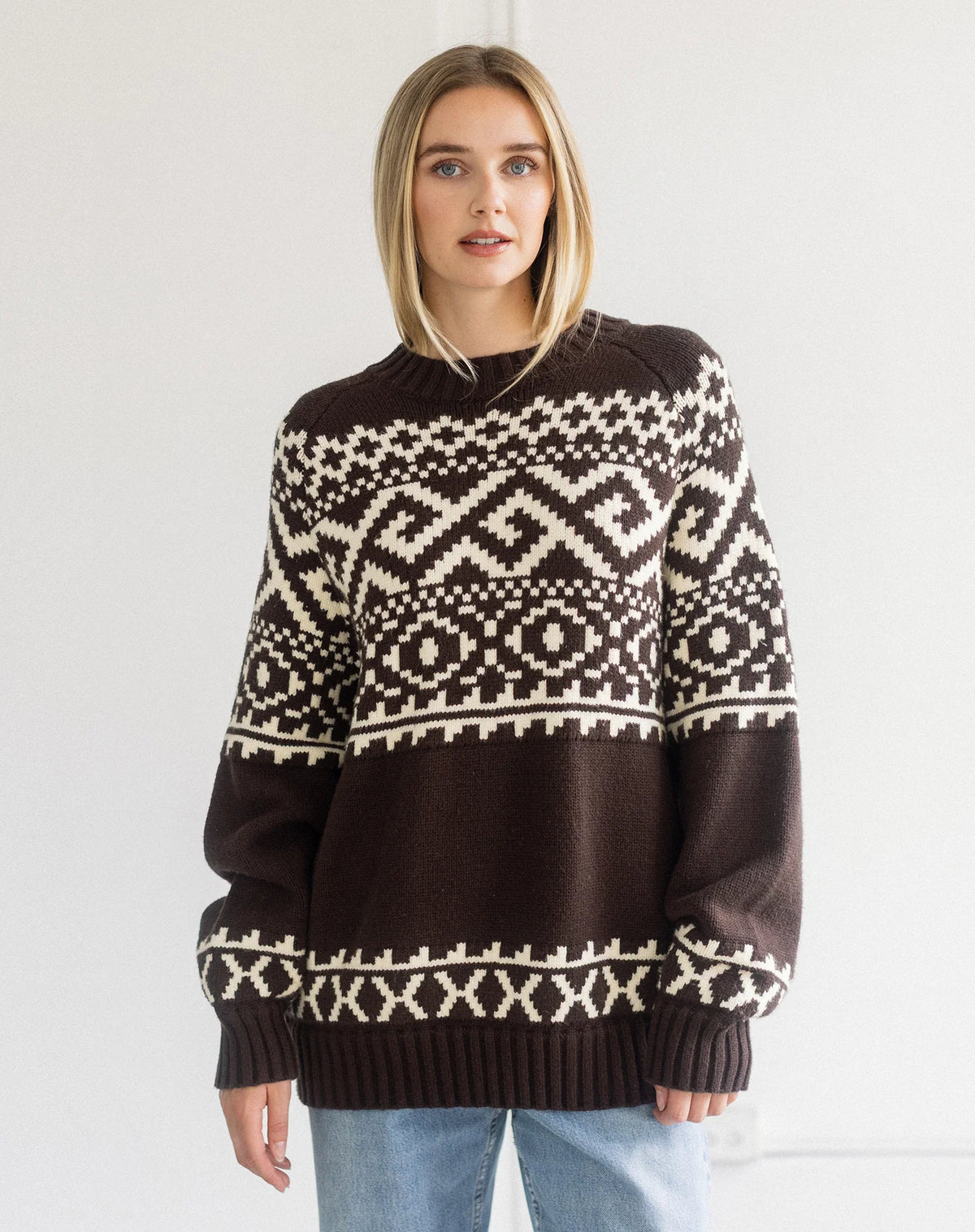 Fair Isle Knit Sweater