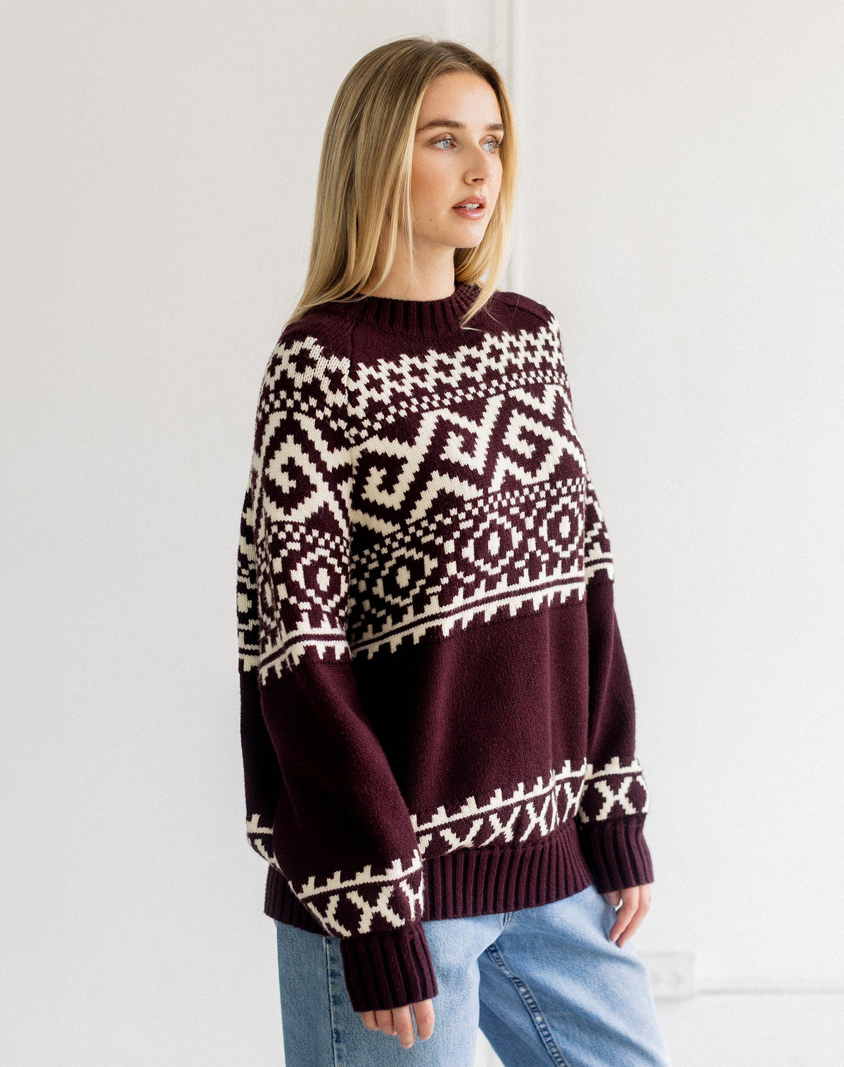 Fair Isle Knit Sweater