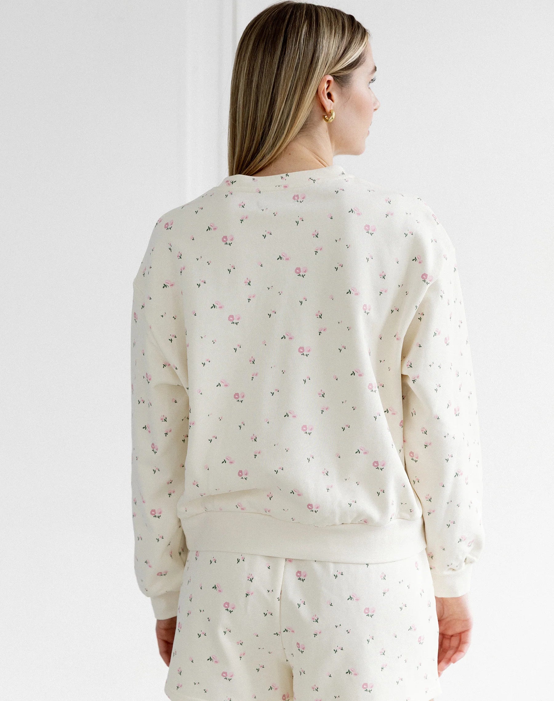 Floral Elastic Crew