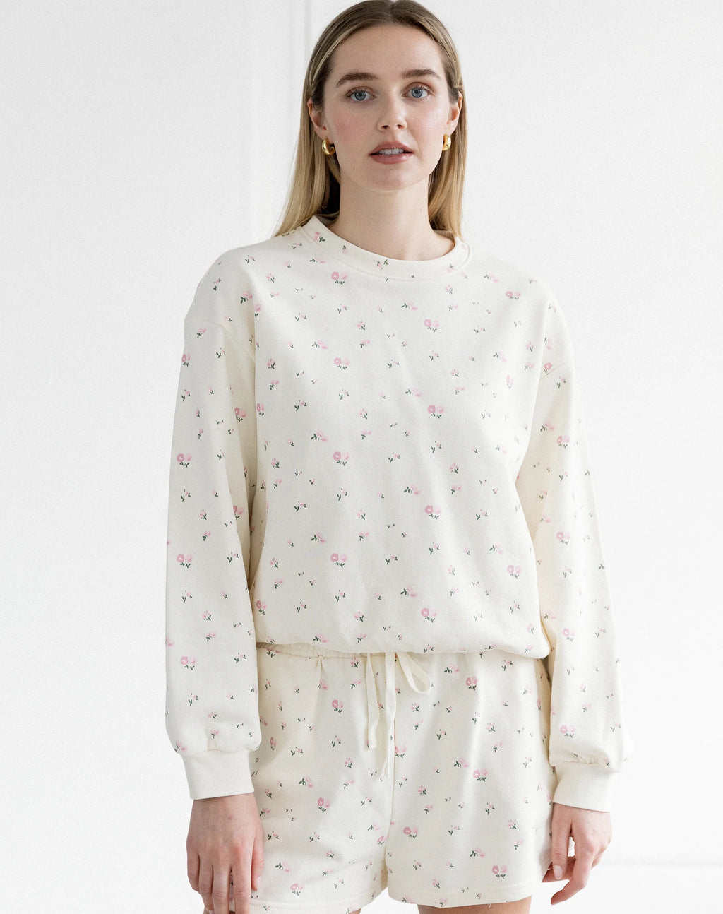 Floral Elastic Crew
