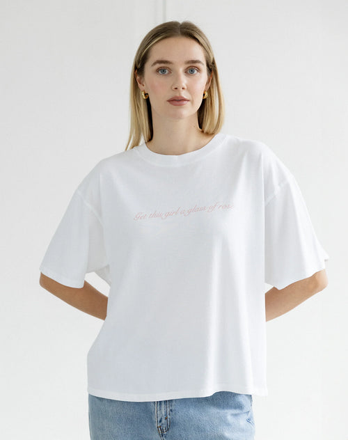 Rose Boxy Tee