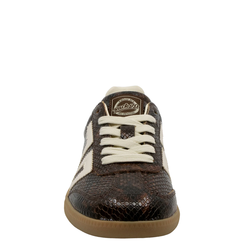 Cloud Snakeskin Leather Retro Sneakers