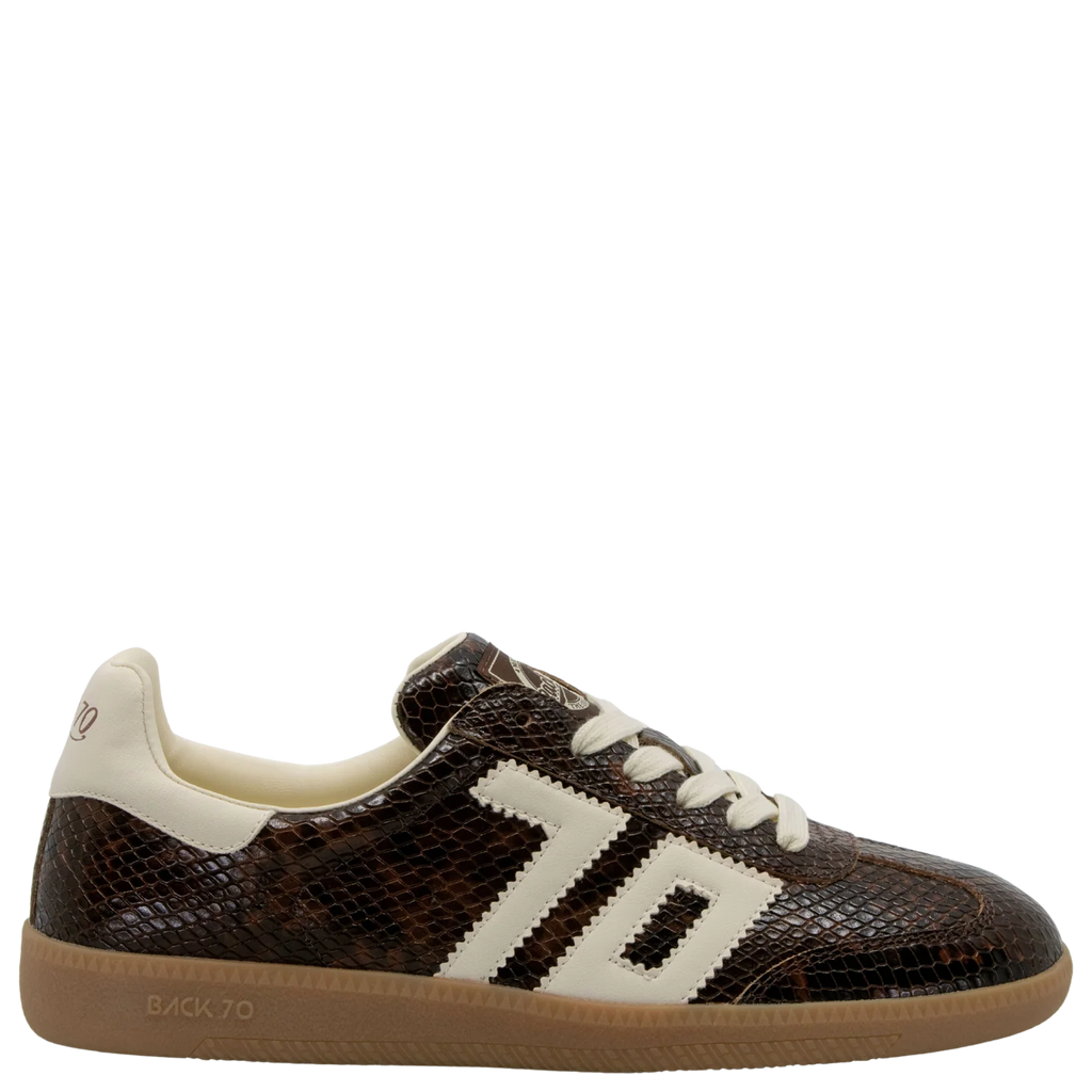 Cloud Snakeskin Leather Retro Sneakers