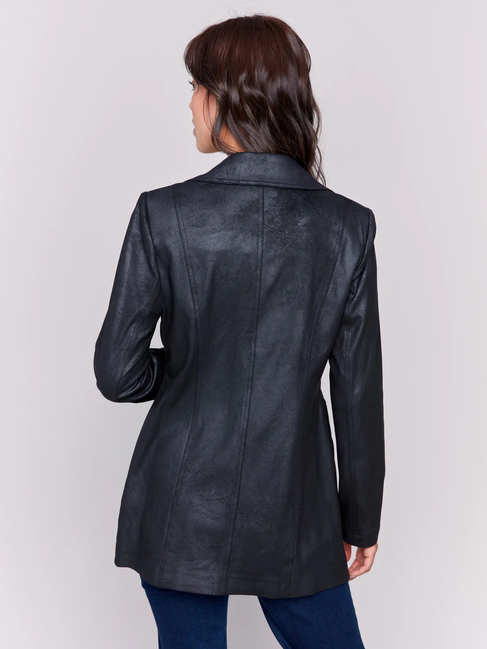 Faux suede jacket long sales