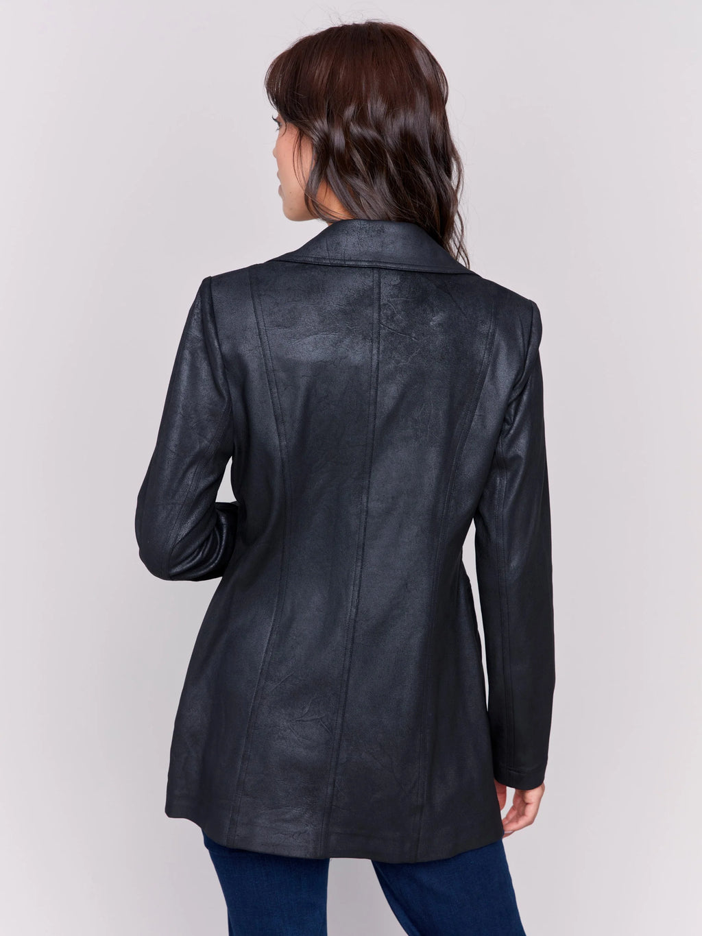 Long Vintage Faux Suede Jacket