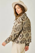 Aztec Fringe Shacket