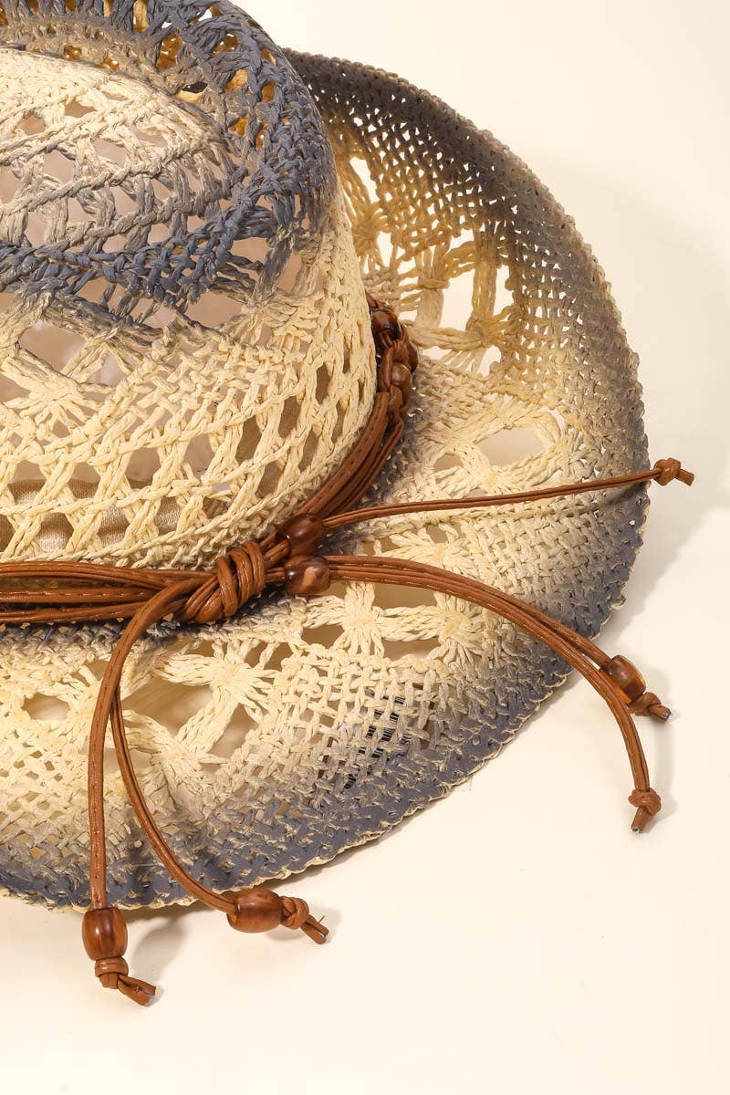 Braided Straw Cowboy Hat
