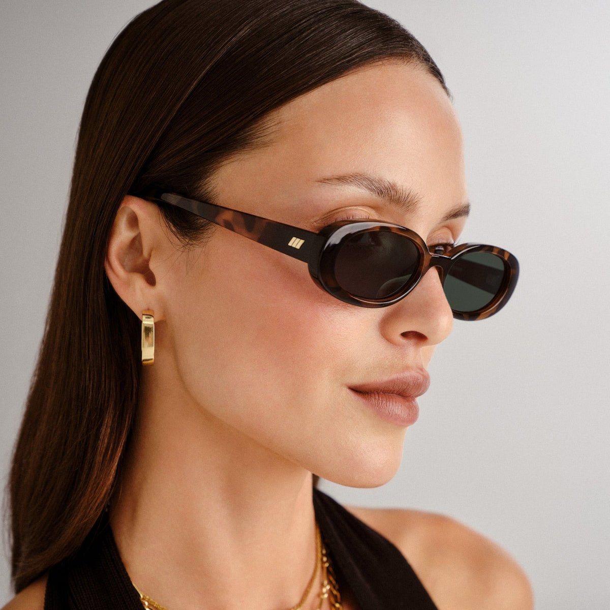 Outta Love Slim Oval Sunglasses