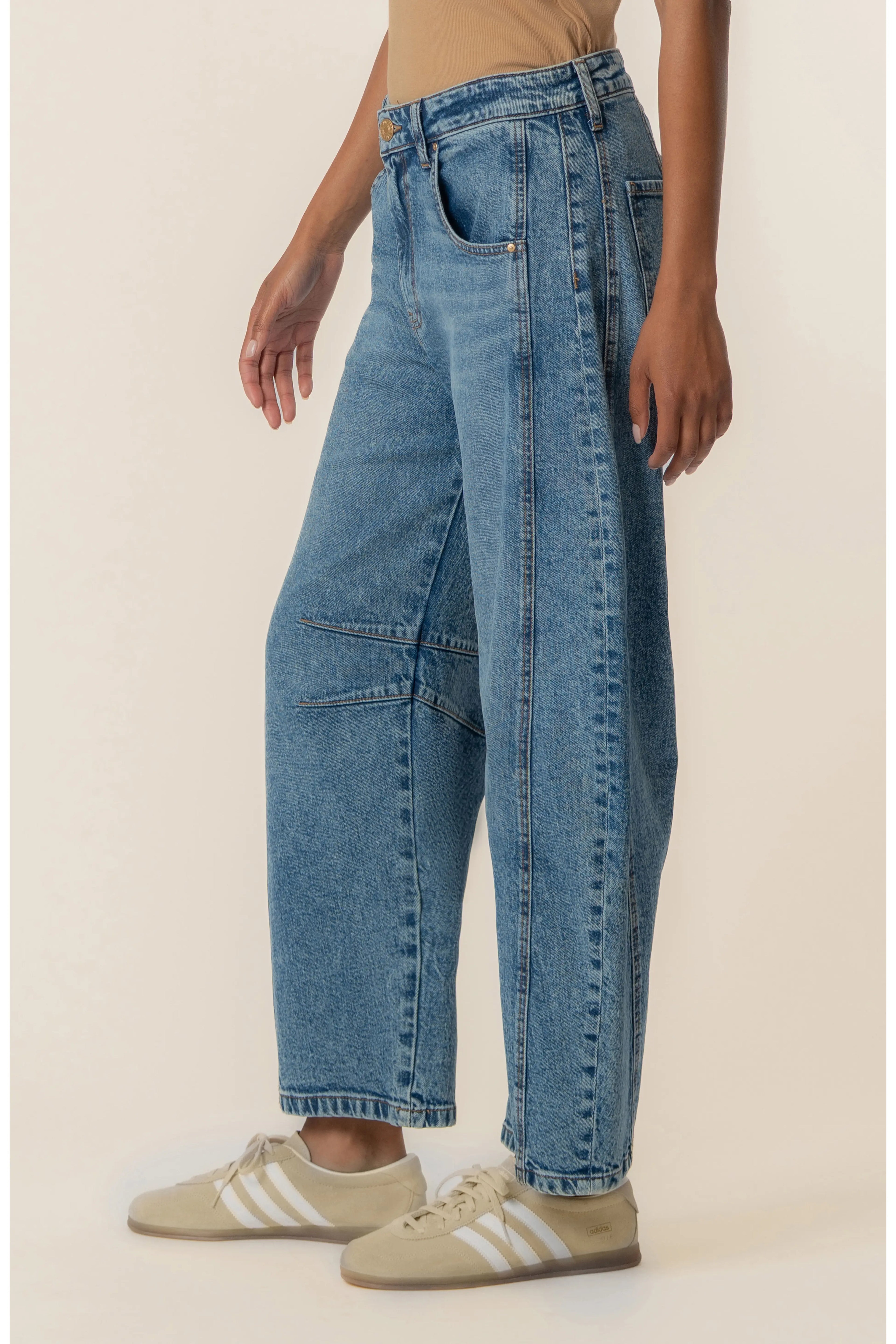 Ashlyn High Rise Horseshoe Barrel Leg
