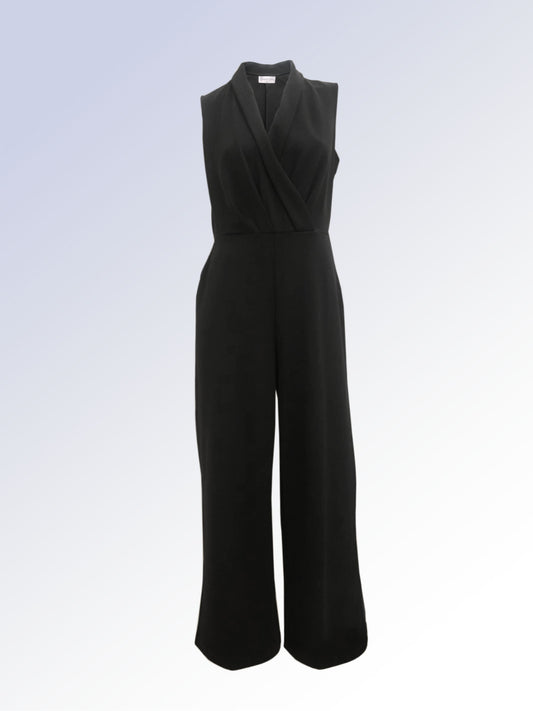 V-Neck Wrap Sleeveless Jumpsuit