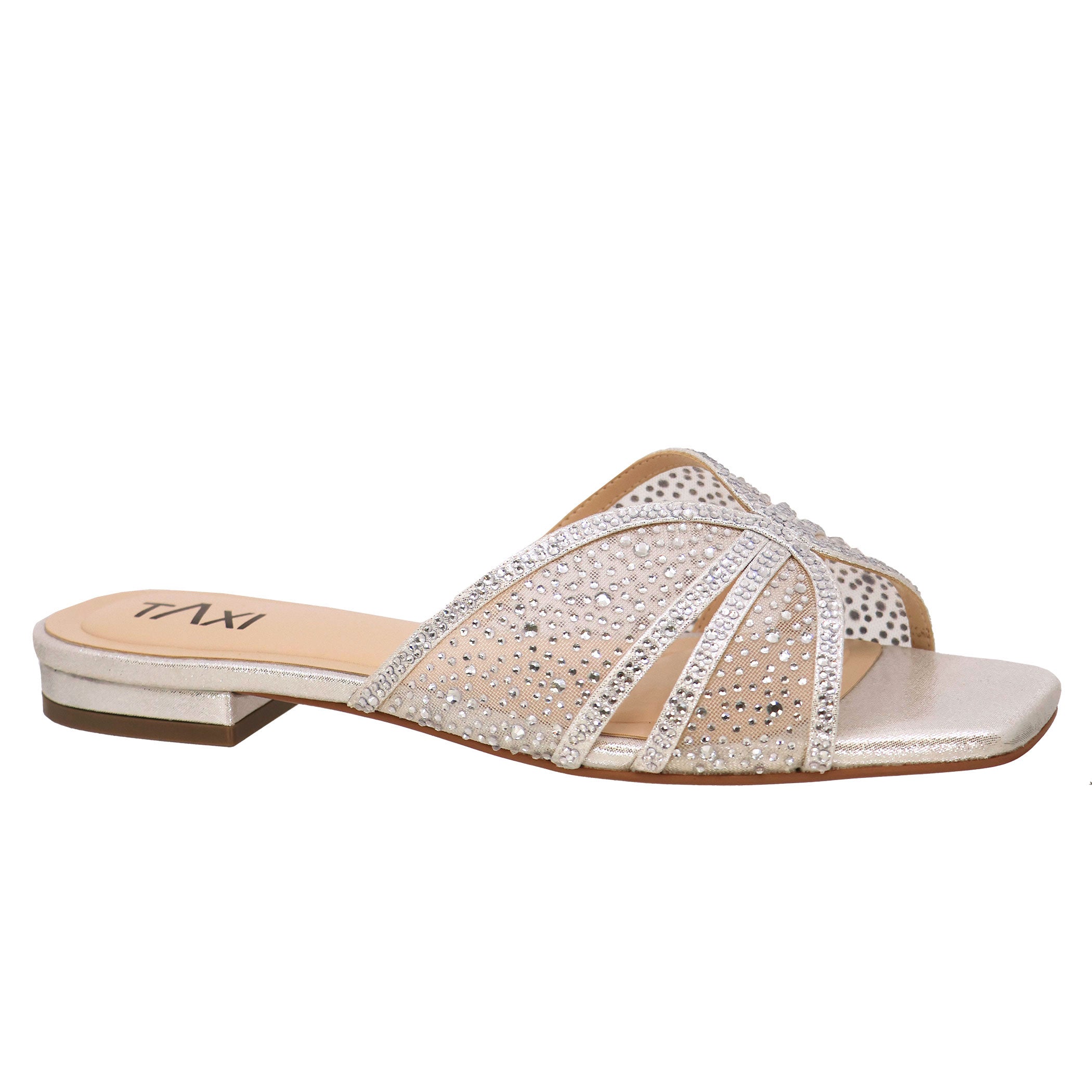 Bella Rhinestone Mesh Sandal