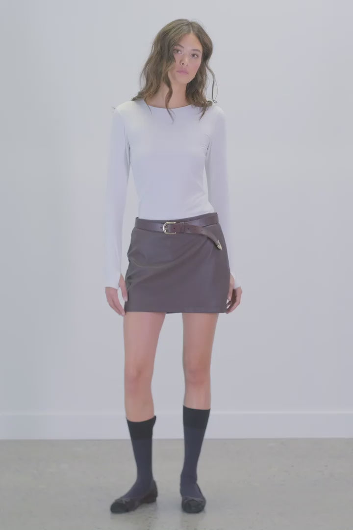 Sabrina Double-Sculpt Top