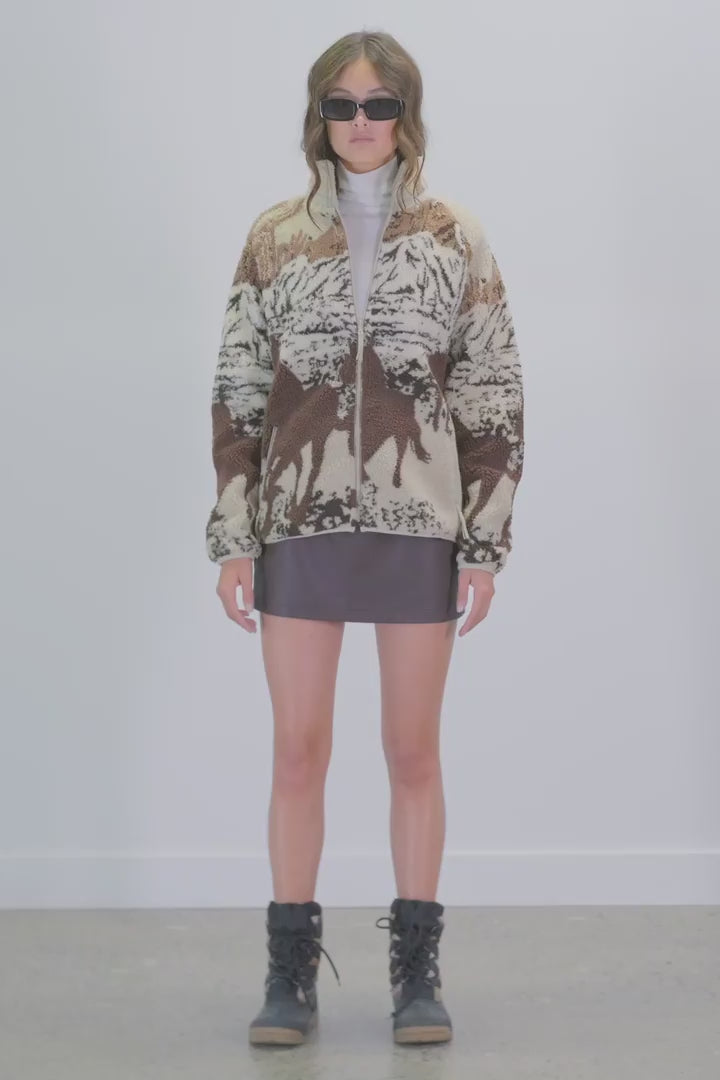 Printed Sherpa Fleece
