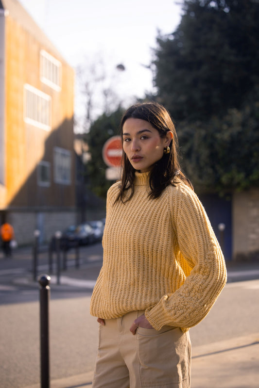 Chunky Knit Mock Neck Sweater