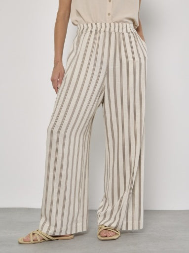 Stripe Wide Leg Trousers