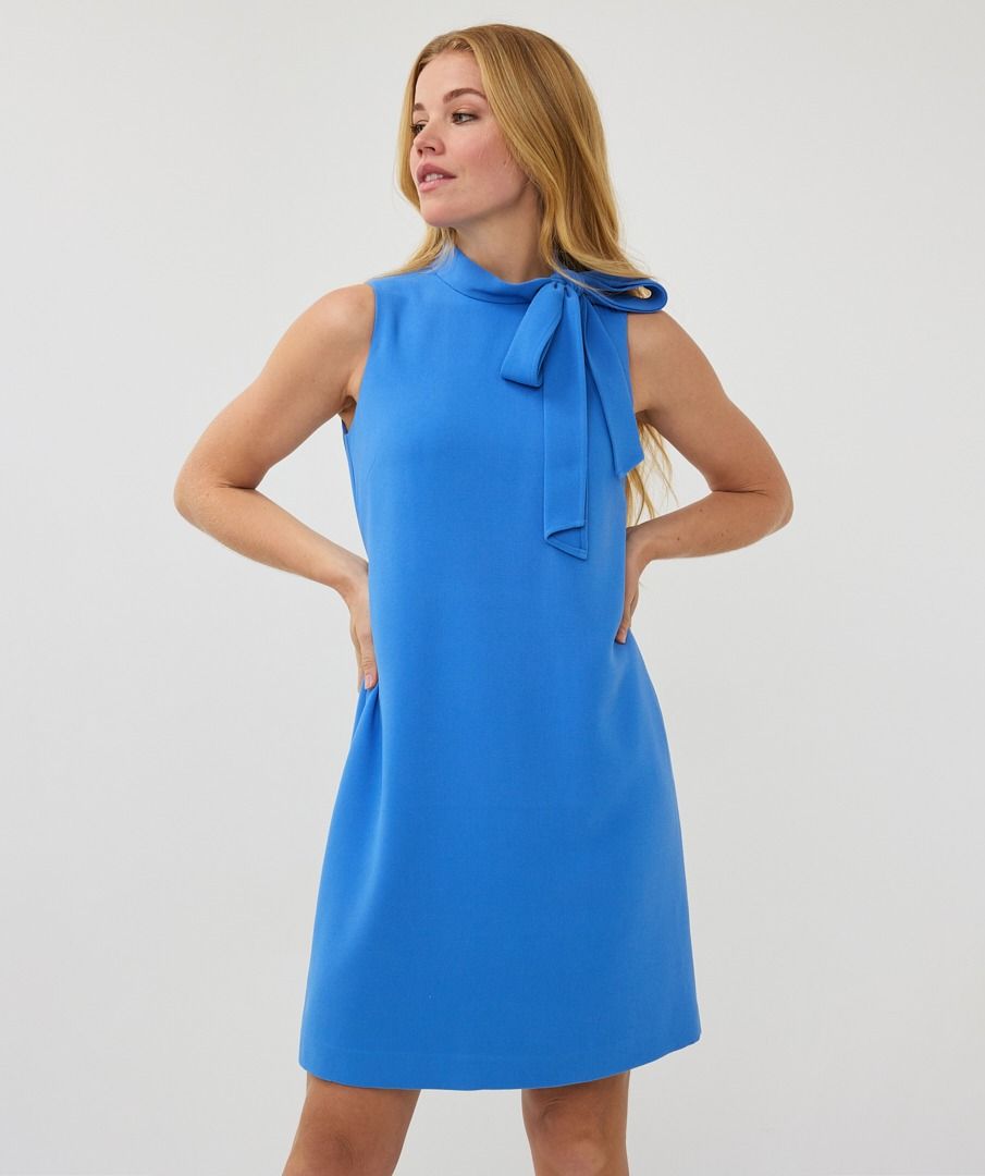 Sleeveless Bow Detail Mini Dress