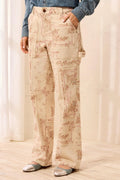 Audrey Carpenter Super Straight Embroidered Denim Jeans