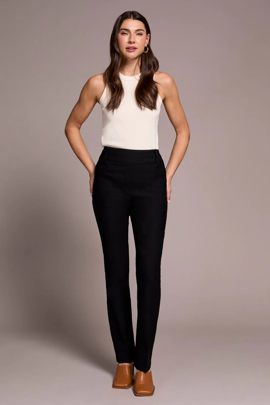 Bengaline Stretch Flatten It® Pull-On Pants