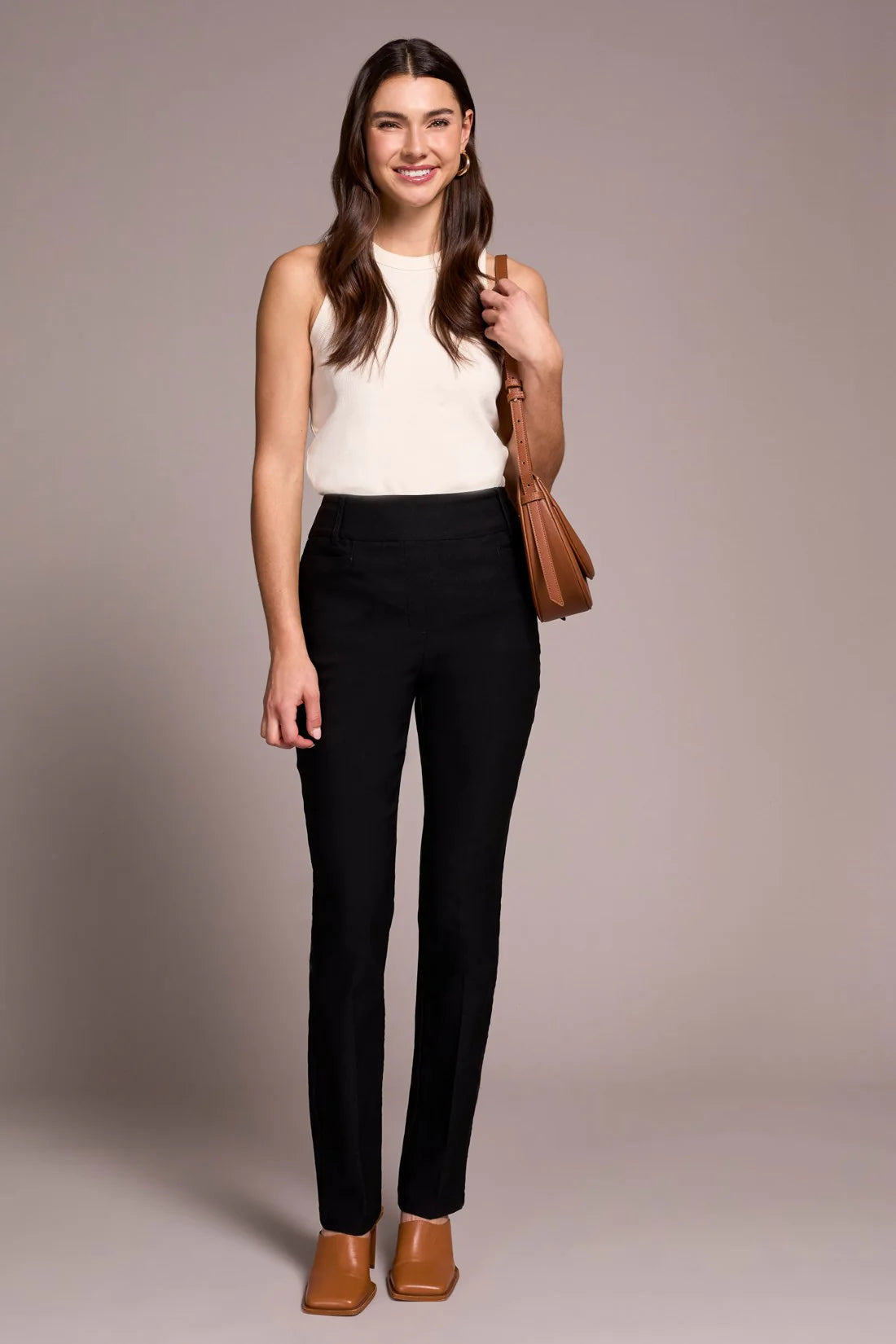 Bengaline Stretch Flatten It® Pull-On Pants