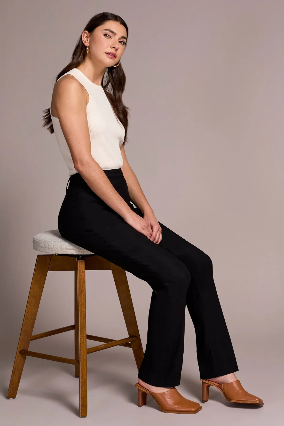 Bengaline Stretch Flatten It® Pull-On Pants