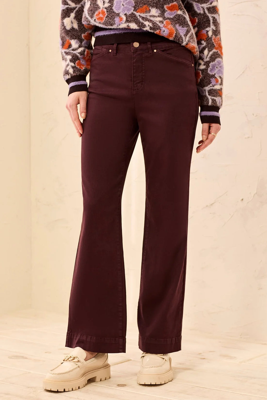 Comfort Stretch Wide Leg Pull-On Pants