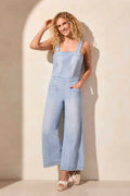 Denim Jumpsuit with Adjustable Straps