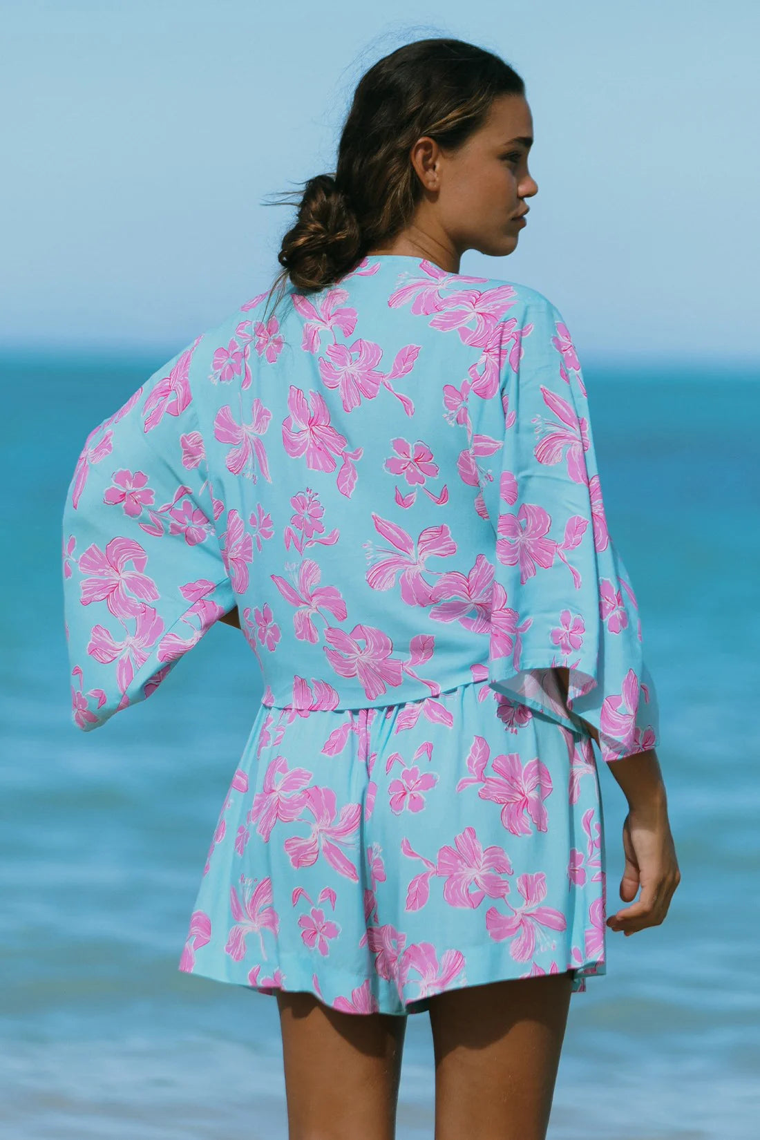 Front-Tie Kimono Top