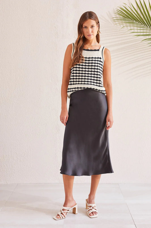 Tribal Midi Skirt