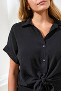 Airflow Relaxed Dolman Button-Down Shirt