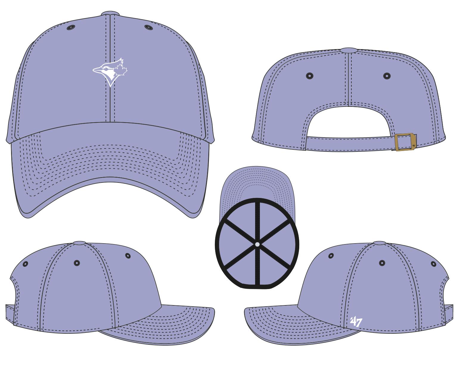 Toronto Blue Jays Gelato Base Runner Ballpark '47 Clean Up Dad Cap