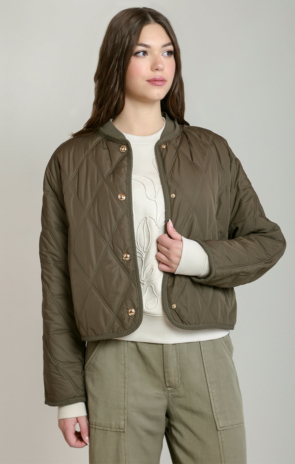 Quilted Short Puffer Jacket