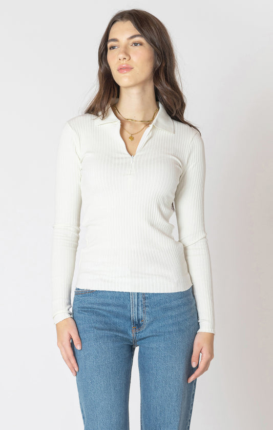 Half Zip Knit Top
