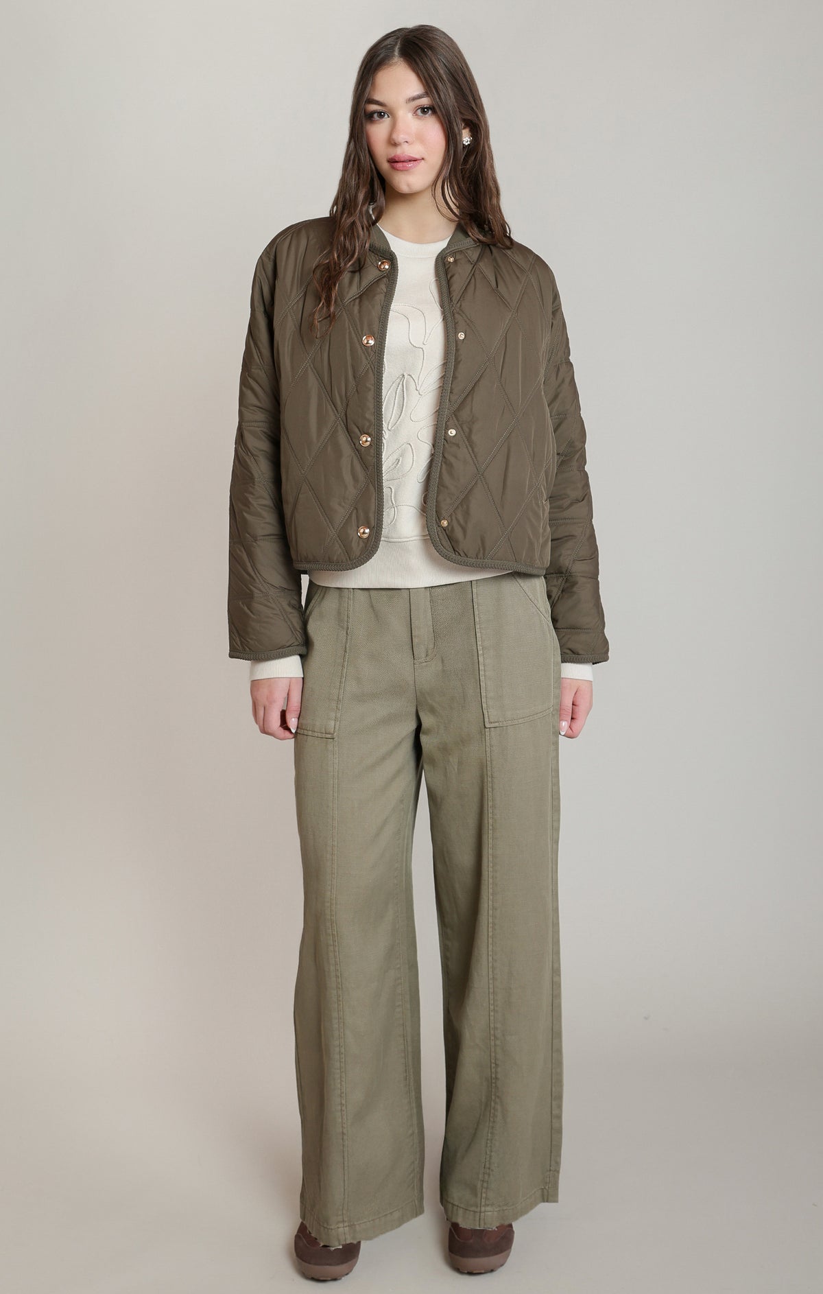 Quilted Short Puffer Jacket