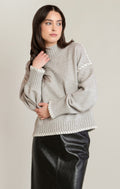 Bold Stitch Turtle Neck Sweater