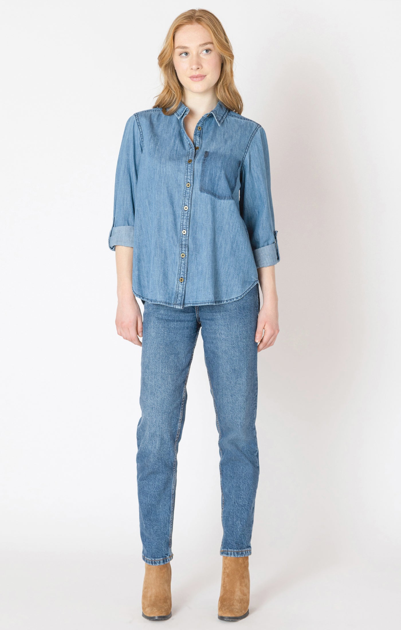 Washed Pocket Denim Shirt