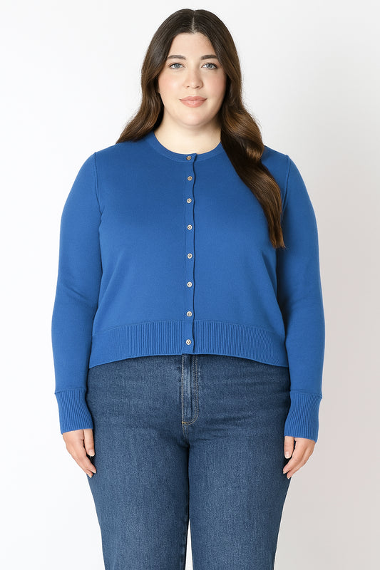 Easy Crewneck Cardigan | Plus