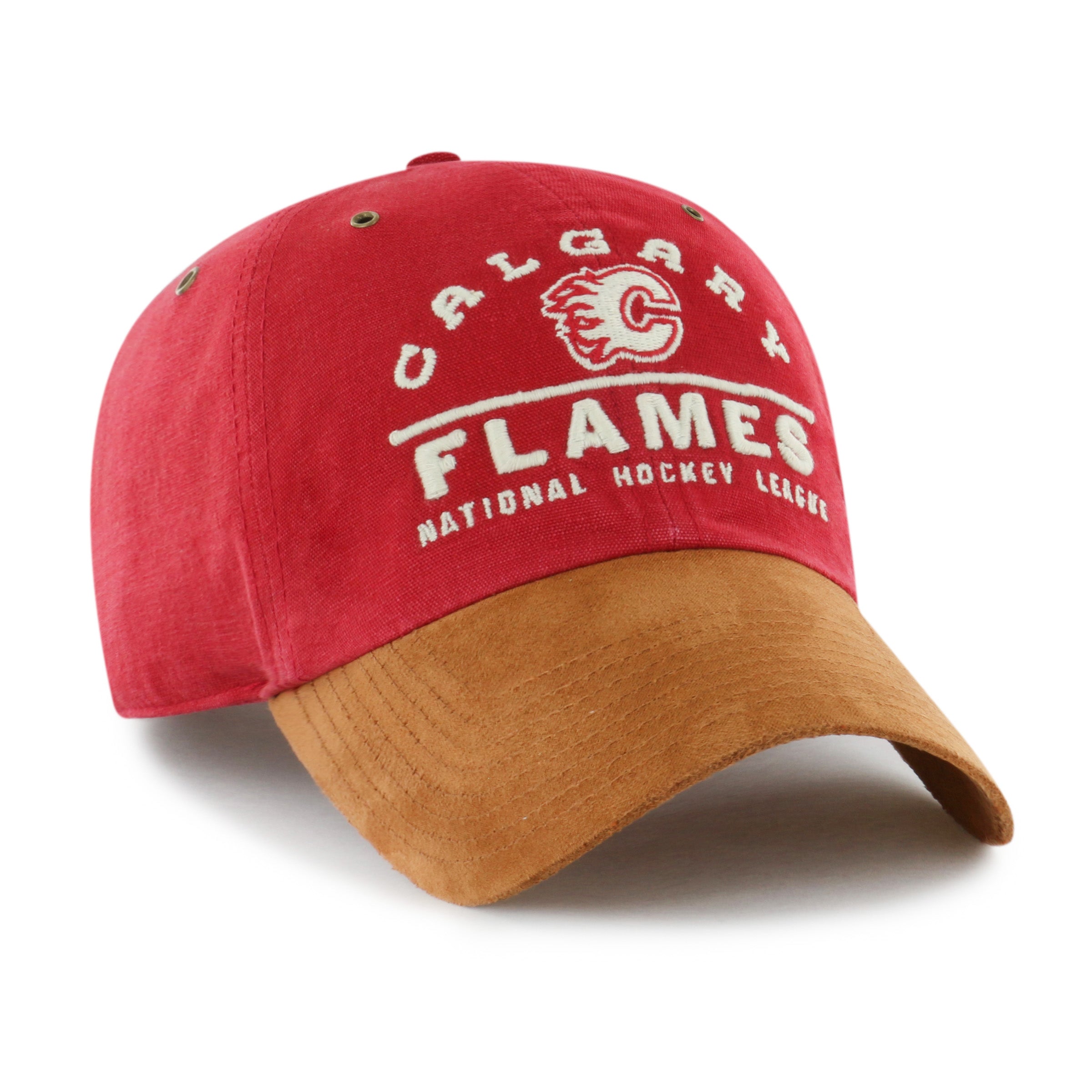 Calgary Flames Windham Suede '47 Clean Up Dad Cap