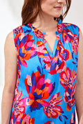 Sleeveless Frill Neck Blouse