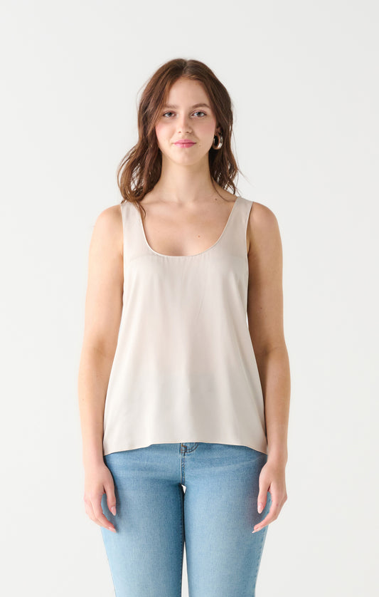 Satin Square Neck Tank