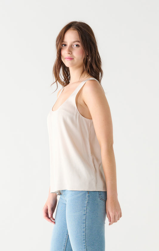 Satin Square Neck Tank