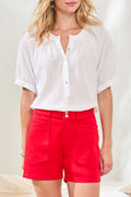 Tailored Fly Front Shorts