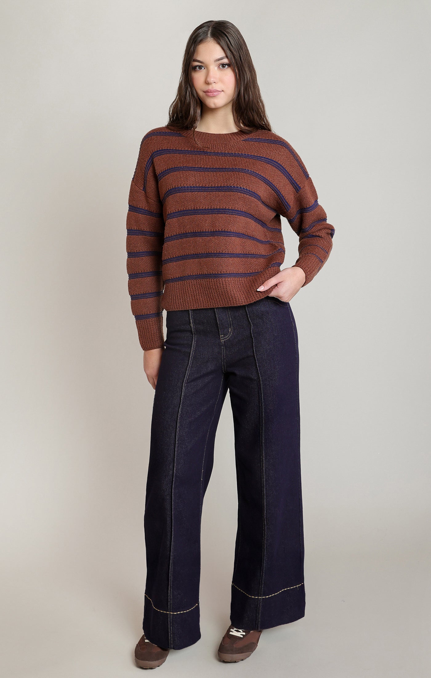 Striped Crewneck Sweater