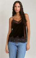 Velvet Lace Detail Camisole